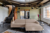KAWOLA Sofa LAISKA Ecksofa Cord taupe