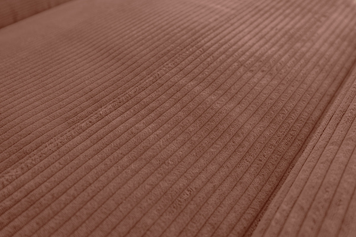 KAWOLA Sofa LAISKA Ecksofa Relaxfunktion teilmotorisch Cord rost