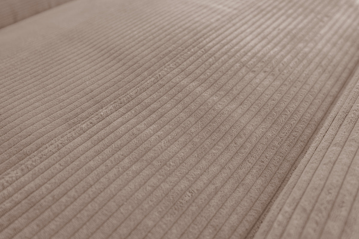 KAWOLA Sofa LAISKA Ecksofa Relaxfunktion teilmotorisch Cord taupe
