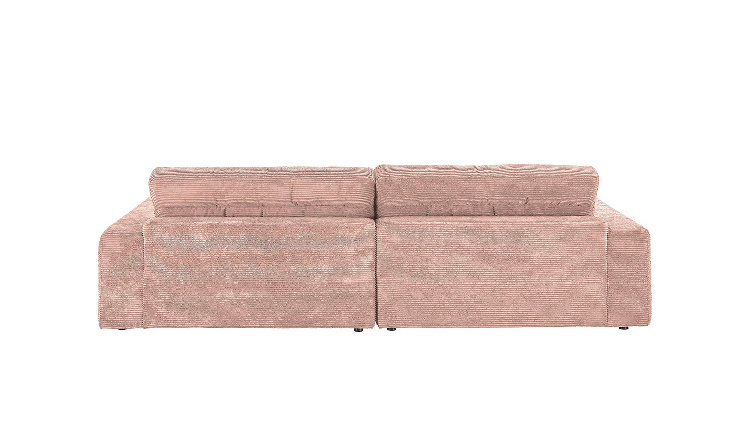 KAWOLA Sofa LANA Ecksofa Cord rosa