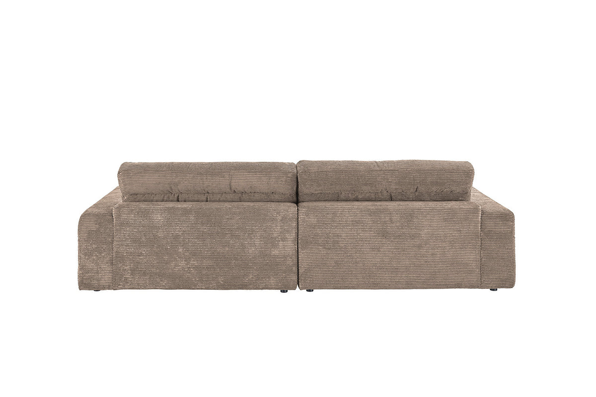 KAWOLA Sofa LANA Ecksofa Cord taupe