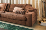 KAWOLA Sofa LANA XL Ecksofa Cord rost