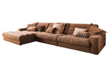 KAWOLA Sofa LANA XL Ecksofa Cord rost
