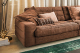 KAWOLA Sofa LANA XL Ecksofa Cord rost