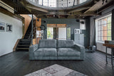 KAWOLA Sofa Ledersofa GIGANT 4 Sitzer Leder nobile anthrazit