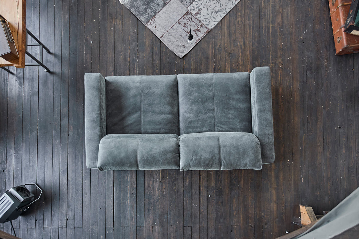 KAWOLA Sofa Ledersofa GIGANT 4 Sitzer Leder nobile anthrazit