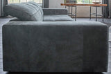 KAWOLA Sofa Ledersofa GIGANT 4 Sitzer Leder nobile anthrazit