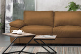 KAWOLA Sofa LOLA Ecksofa Leder cognac mit motorischer Relaxfunktion