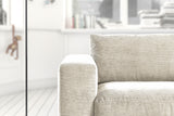 KAWOLA Sofa MADELINE 2-Sitzer Cord cremeweiß