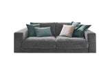 KAWOLA Sofa MADELINE 2-Sitzer Cord grau