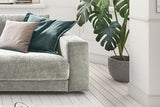 KAWOLA Sofa MADELINE 2-Sitzer Cord hellgrau