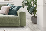 KAWOLA Sofa MADELINE 2-Sitzer Cord olivgrün