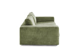 KAWOLA Sofa MADELINE 2-Sitzer Cord olivgrün