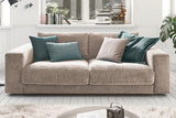 KAWOLA Sofa MADELINE 2-Sitzer Cord taupe