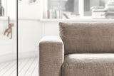 KAWOLA Sofa MADELINE 2-Sitzer Cord taupe