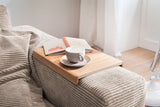 KAWOLA Sofa MADELINE 2-Sitzer Cord taupe