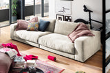KAWOLA Sofa MADELINE 3-Sitzer Cord cremeweiß