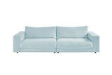 KAWOLA Sofa MADELINE 3-Sitzer Cord hellblau
