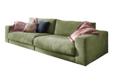 KAWOLA Sofa MADELINE 3-Sitzer Cord olivgrün