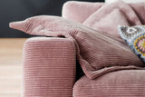 KAWOLA Sofa MADELINE 3-Sitzer Cord rosa