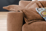 KAWOLA Sofa MADELINE 3-Sitzer Cord rost