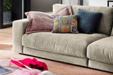 KAWOLA Sofa MADELINE 3-Sitzer Cord steingrau
