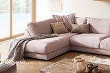 KAWOLA Sofa MADELINE Wohnlandschaft U-Form Cord rosa