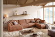 KAWOLA Sofa MADELINE Wohnlandschaft U-Form Cord rost, Links