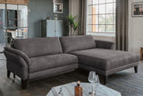 KAWOLA Sofa MALTA Ecksofa Stoff anthrazit