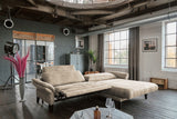 KAWOLA Sofa MALTA Ecksofa Stoff beige