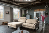 KAWOLA Sofa MALTA Ecksofa Stoff beige