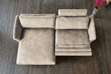 KAWOLA Sofa MALTA Ecksofa Stoff beige