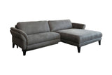 KAWOLA Sofa MALTA Ecksofa Stoff grau