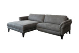 KAWOLA Sofa MALTA Ecksofa Stoff grau