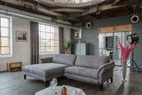 KAWOLA Sofa MALTA Ecksofa Stoff grau