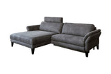 KAWOLA Sofa MALTA Ecksofa Stoff grau
