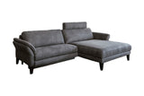 KAWOLA Sofa MALTA Ecksofa Stoff grau