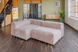 KAWOLA Sofa MIA Modulares Sofa 6-tlg. Cord taupe