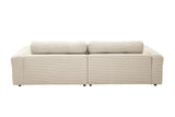 KAWOLA Sofa MIKA Ecksofa Cord cremeweiß