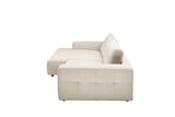 KAWOLA Sofa MIKA Ecksofa Cord cremeweiß