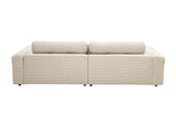 KAWOLA Sofa MIKA Ecksofa Cord cremeweiß