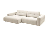 KAWOLA Sofa MIKA Ecksofa Cord cremeweiß