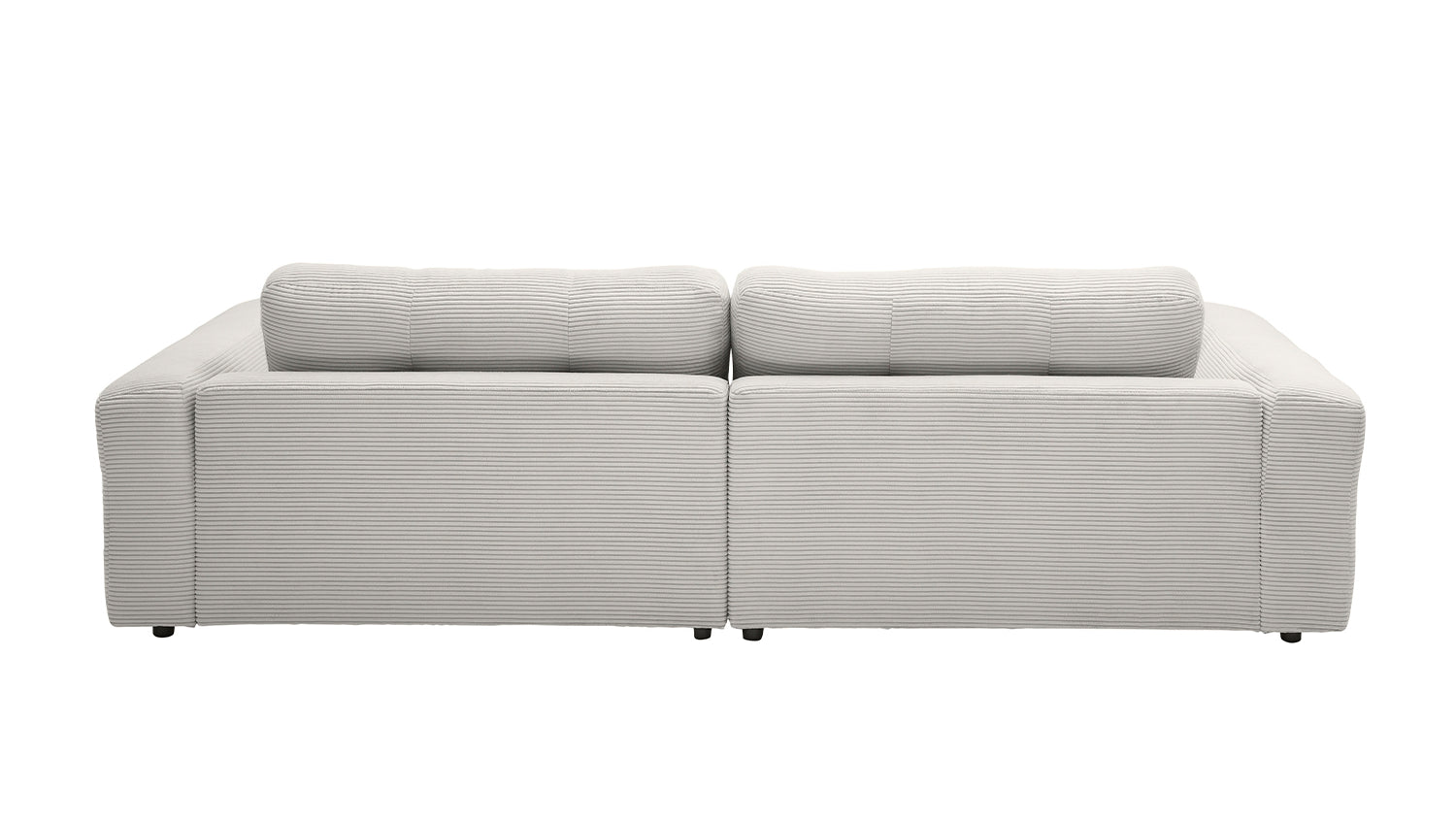 KAWOLA Sofa MIKA Ecksofa Cord hellgrau