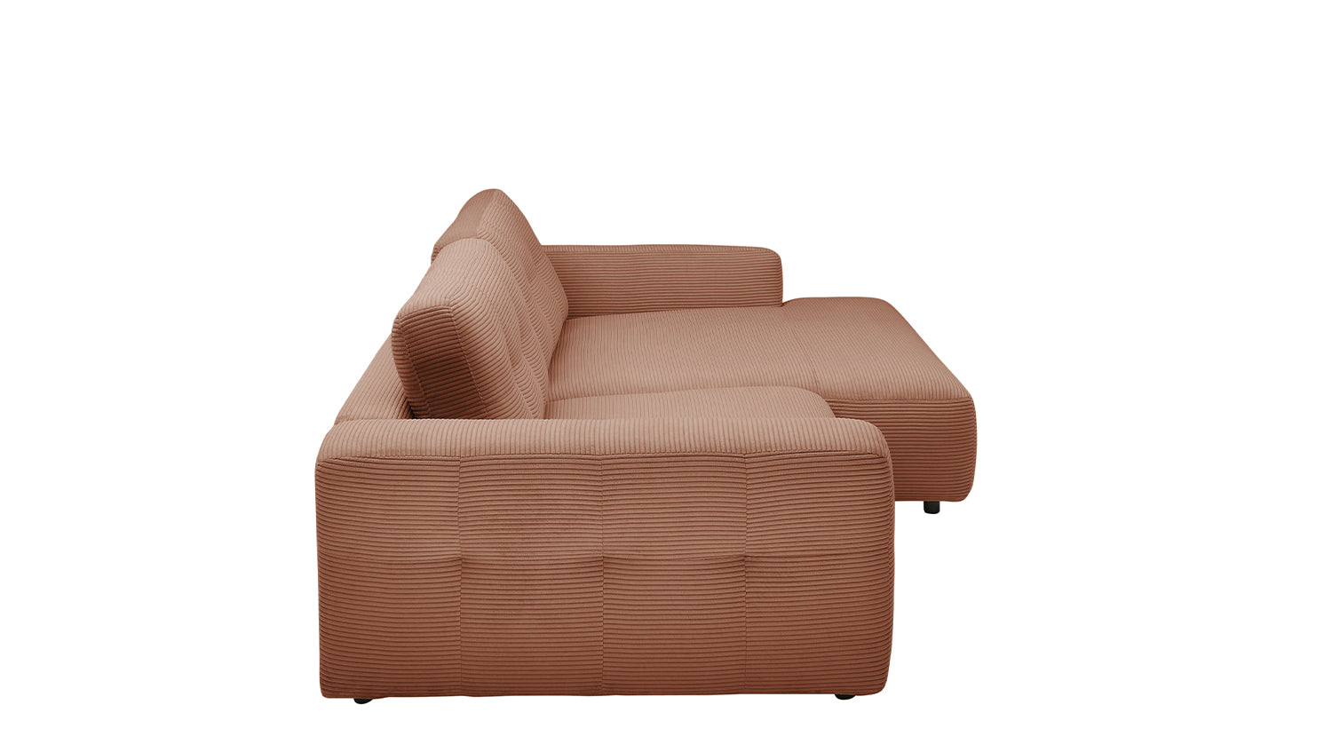 KAWOLA Sofa MIKA Ecksofa Cord rost