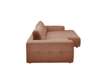 KAWOLA Sofa MIKA Ecksofa Cord rost
