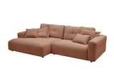 KAWOLA Sofa MIKA Ecksofa Cord rost