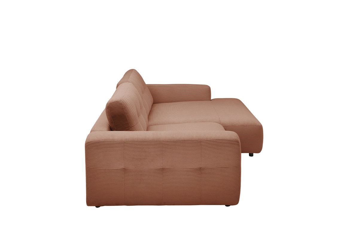 KAWOLA Sofa MIKA Ecksofa Cord rost