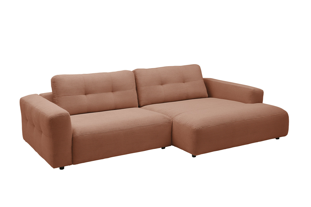 KAWOLA Sofa MIKA Ecksofa Cord rost