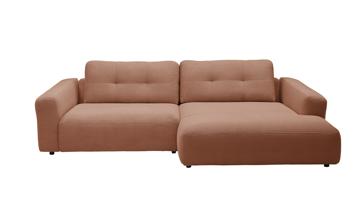KAWOLA Sofa MIKA Ecksofa Cord rost