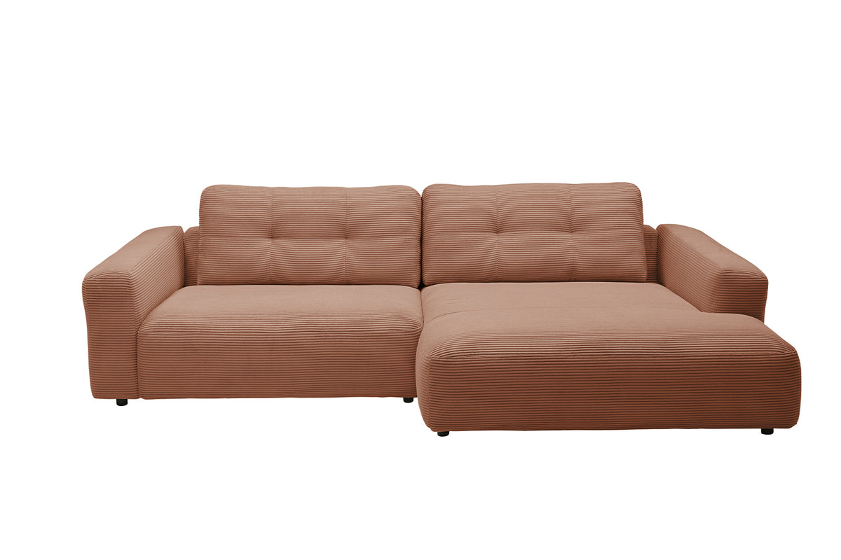 KAWOLA Sofa MIKA Ecksofa Cord rost
